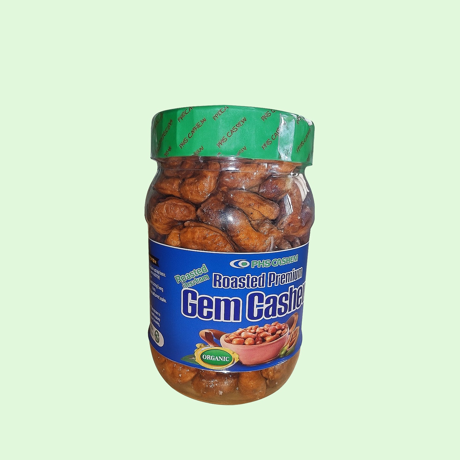 Gem Cashew (Roasted Whole Nuts) 280g x 15 packs carton (PET Jar)