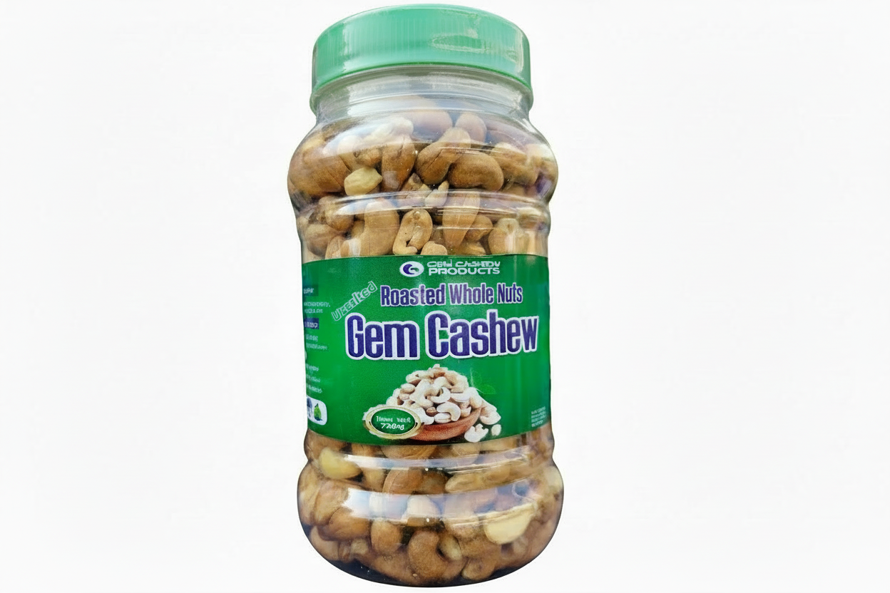 GEM Cashew Roasted Whole Nuts (750g)