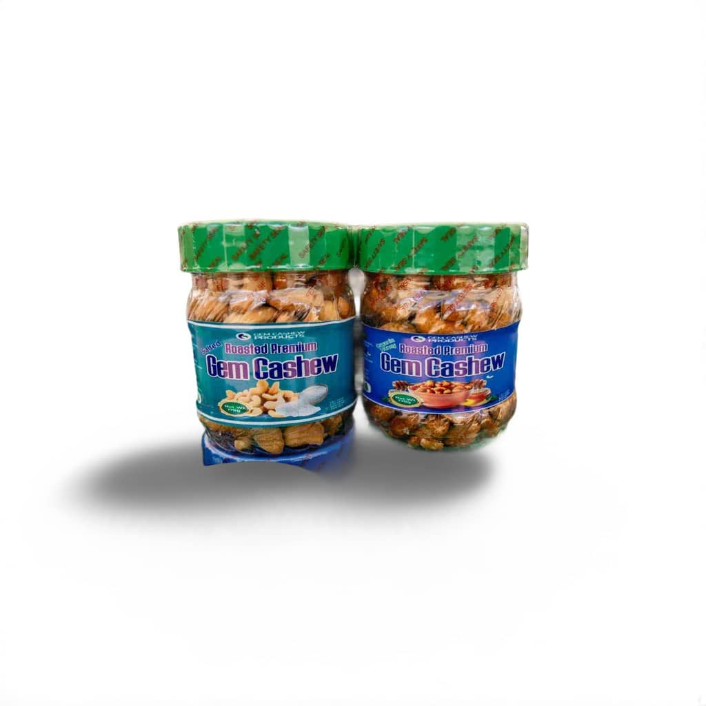 Gem Cashew (Roasted Whole Nuts) 170g x 15 packs carton (PET Jar)
