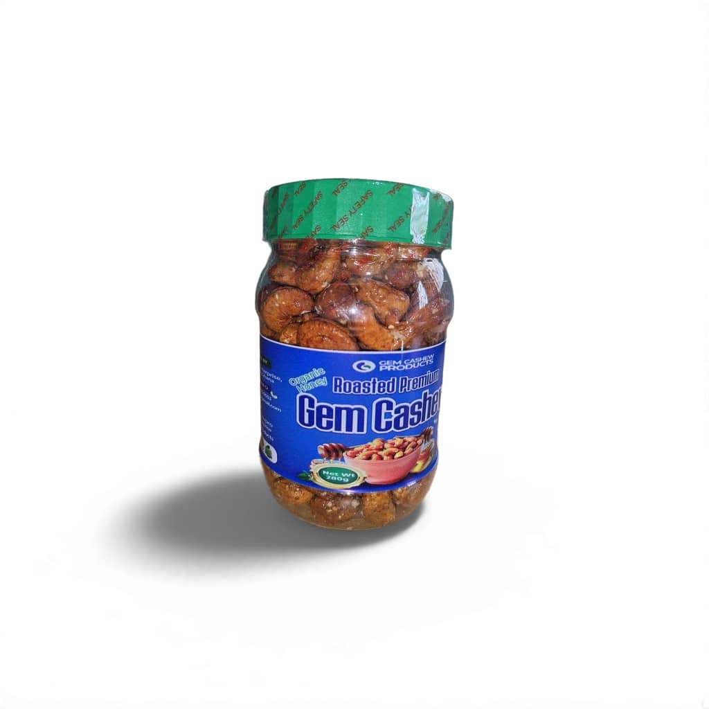 Gem Cashew (Roasted Whole Nuts) 280g x 15 packs carton (PET Jar)