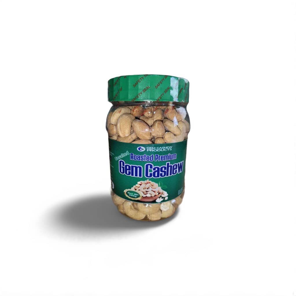 Gem Cashew (Roasted Whole Nuts) 280g x 15 packs carton (PET Jar)