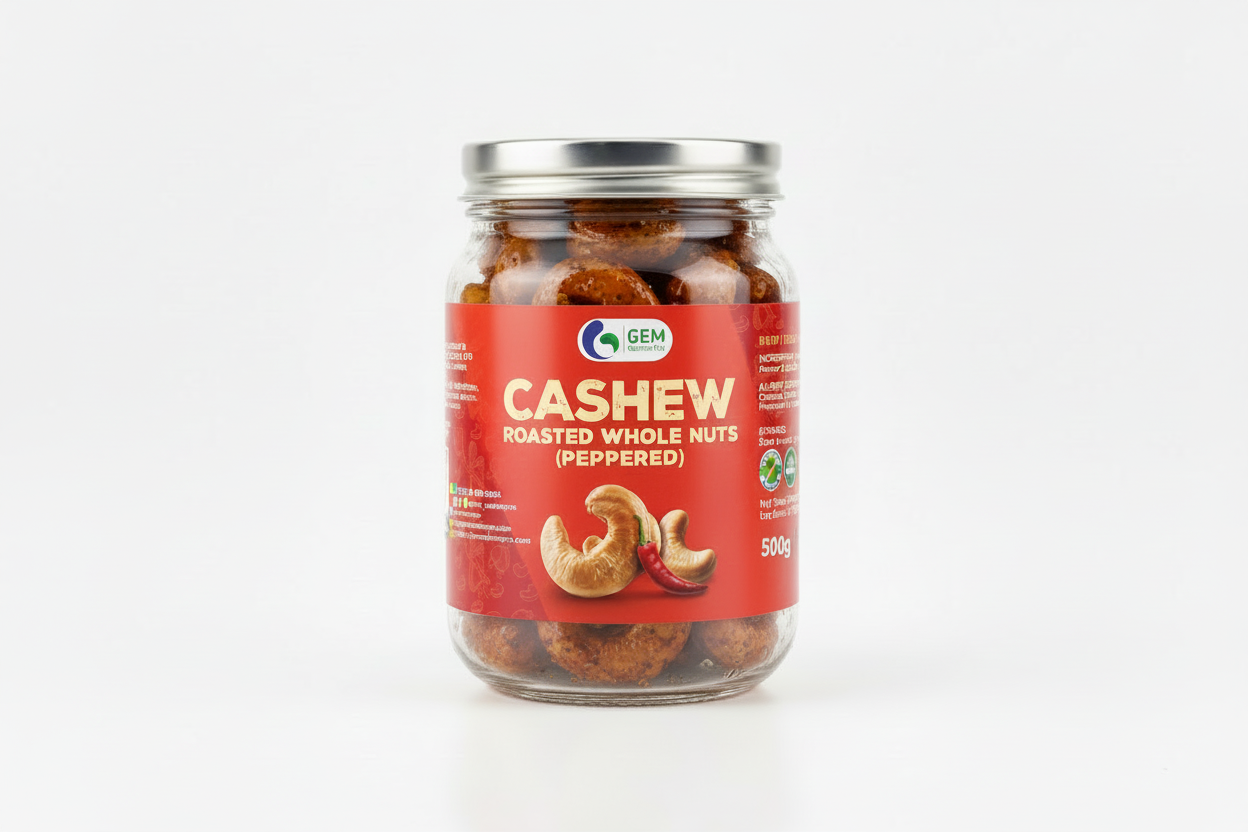 GEM Cashew Roasted Whole Nuts (500g)