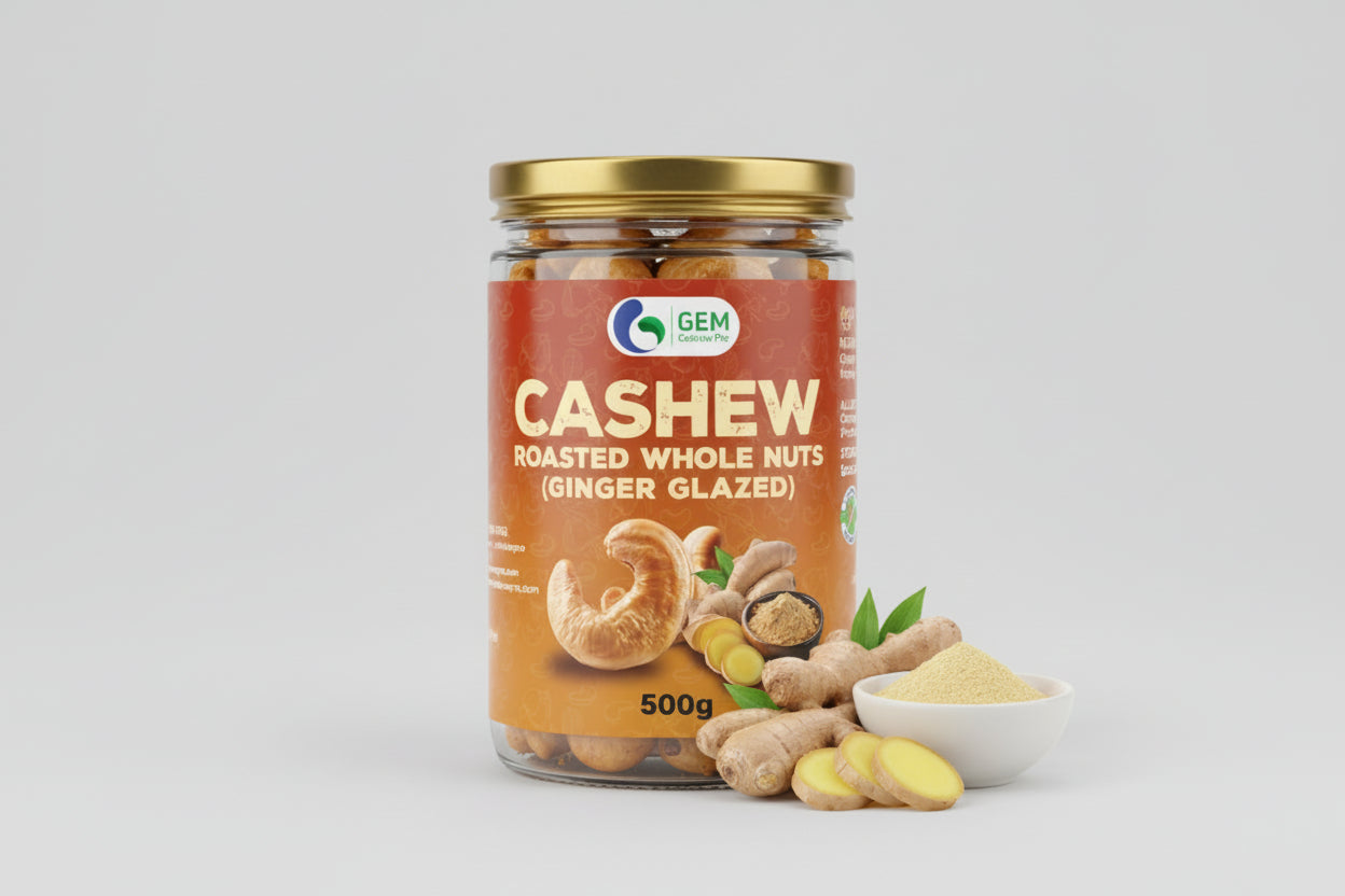 GEM Cashew Roasted Whole Nuts (500g)