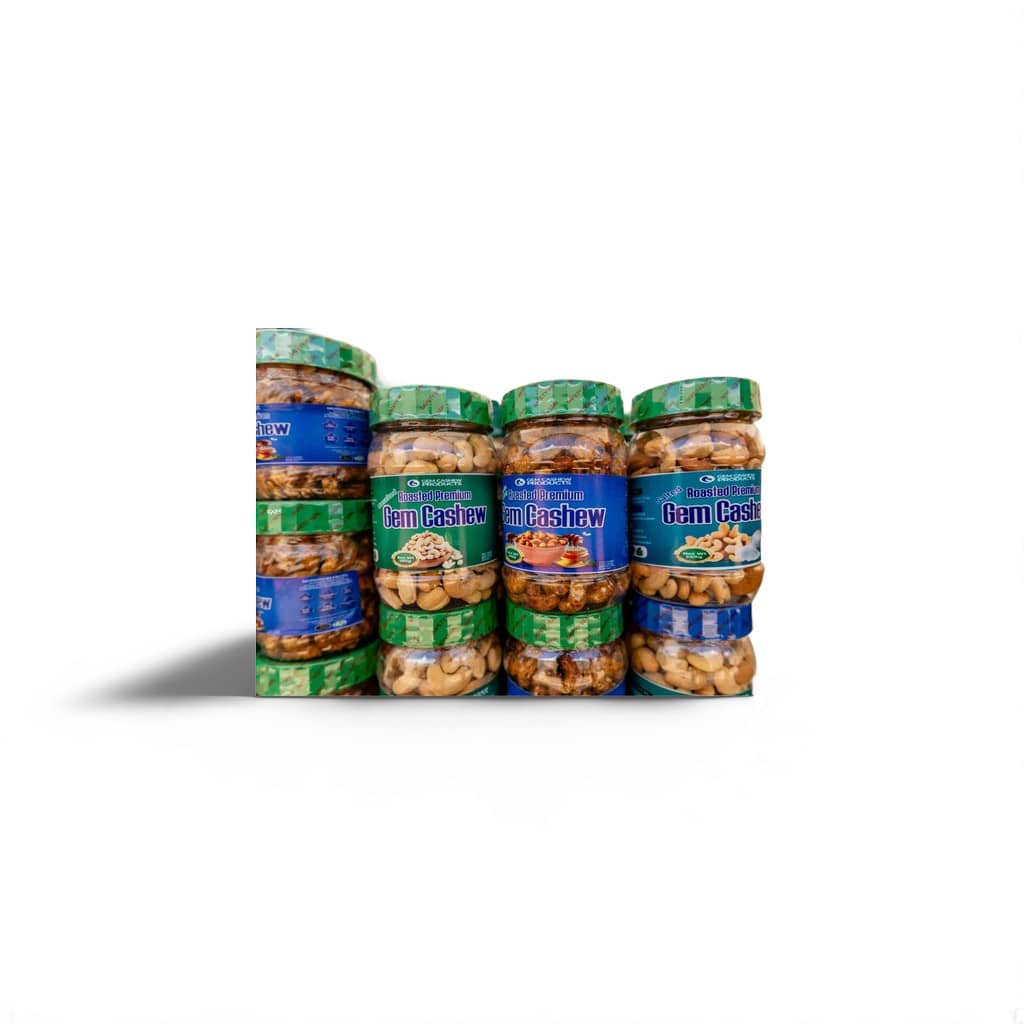 Gem Cashew (Roasted Whole Nuts) 280g x 15 packs carton (PET Jar)